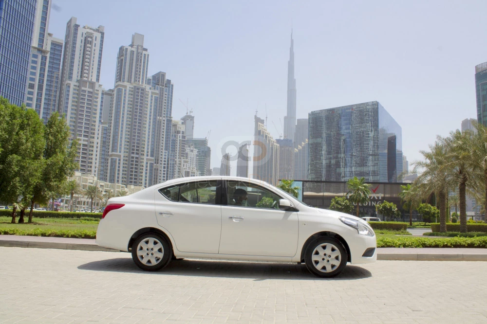 Blanco Nissan Soleado 2020 for rent in Dubai 2